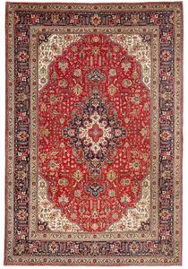 Tappeto Tabriz Stilizzato Rosso Blu Scuro 202x300 Cm