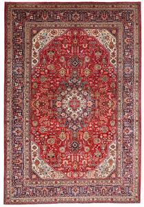 Tappeto Tabriz Stilizzato Rosso Blu Scuro 200x298 Cm