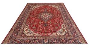 Tappeto Tabriz Stilizzato Rosso Blu Scuro 200x298 Cm