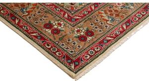 Tappeto Tabriz Medaglione Floreale Avorio Rosso Ruggine 198x303 Cm