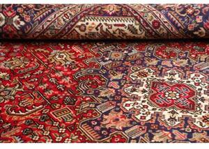 Tappeto Tabriz Stilizzato Rosso Blu Scuro 200x298 Cm