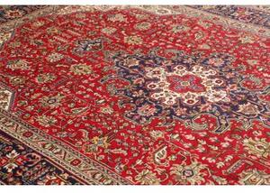 Tappeto Tabriz Stilizzato Rosso Blu Scuro 202x300 Cm