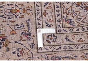 Tappeto Kashan Medaglione Floreale Avorio Rosso Bordeaux 250x345 Cm