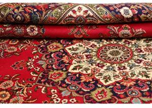 Tappeto Tabriz Medaglione Floreale Rosso Blu Scuro 240x348 Cm