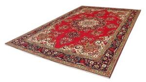 Tappeto Tabriz Medaglione Floreale Rosso Blu Scuro 240x348 Cm