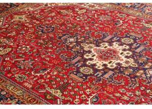 Tappeto Tabriz Stilizzato Rosso Blu Scuro 202x296 Cm