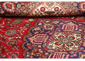 Tappeto Tabriz Medaglione Floreale Rosso Blu 200x287 Cm