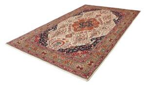Tappeto Tabriz Medaglione Floreale Avorio Rosso Ruggine 198x303 Cm