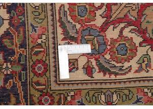 Tappeto Tabriz Medaglione Floreale Rosso Blu Scuro 240x348 Cm