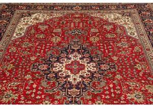 Tappeto Tabriz Stilizzato Rosso Blu Scuro 202x300 Cm