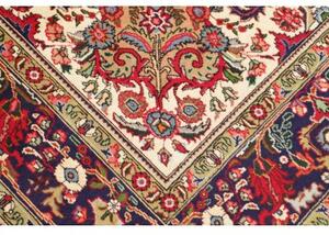 Tappeto Tabriz Medaglione Floreale Rosso Blu Scuro 240x348 Cm