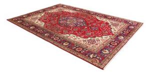 Tappeto Tabriz Medaglione Floreale Rosso Blu 200x287 Cm