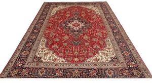 Tappeto Tabriz Stilizzato Rosso Blu Scuro 202x300 Cm
