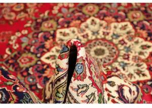 Tappeto Tabriz Medaglione Floreale Rosso Blu Scuro 240x348 Cm