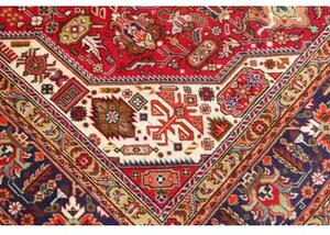 Tappeto Tabriz Stilizzato Rosso Blu Scuro 202x296 Cm