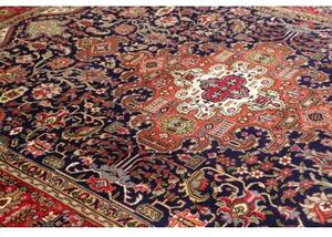 Tappeto Tabriz Stilizzato Rosso Blu Scuro 200x310 Cm