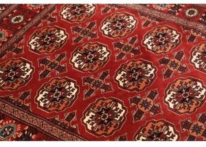 Tappeto Torkaman Geometrico Rosso Mattone Avorio 108x150 Cm