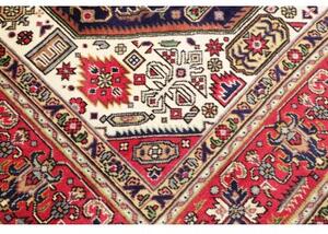 Tappeto Tabriz Stilizzato Rosso Blu Scuro 200x310 Cm