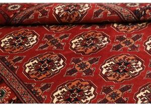 Tappeto Torkaman Geometrico Rosso Mattone Avorio 108x150 Cm