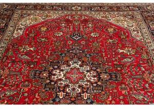 Tappeto Tabriz Stilizzato Rosso Blu Scuro 203x295 Cm
