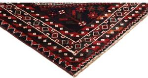 Tappeto Shiraz Geometrico Rosso Nero 210x295 Cm