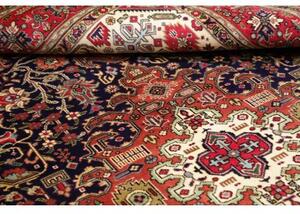 Tappeto Tabriz Stilizzato Rosso Blu Scuro 200x310 Cm