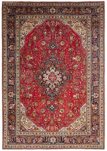 Tappeto Tabriz Stilizzato Rosso Blu Scuro 203x295 Cm