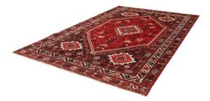 Tappeto Shiraz Stilizzato Rosso Scuro Nero 212x298 Cm