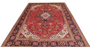 Tappeto Tabriz Stilizzato Rosso Blu Scuro 205x285 Cm