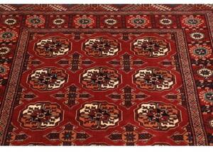 Tappeto Torkaman Geometrico Rosso Mattone Avorio 108x150 Cm
