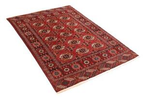 Tappeto Torkaman Geometrico Rosso Mattone Avorio 108x150 Cm