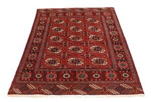 Tappeto Torkaman Geometrico Rosso Mattone Avorio 108x150 Cm