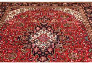 Tappeto Tabriz Stilizzato Rosso Blu Scuro 205x285 Cm
