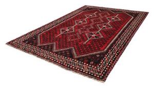 Tappeto Shiraz Geometrico Rosso Nero 210x295 Cm