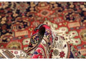 Tappeto Tabriz Stilizzato Rosso Blu Scuro 200x310 Cm