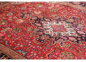 Tappeto Tabriz Stilizzato Rosso Blu Scuro 205x285 Cm