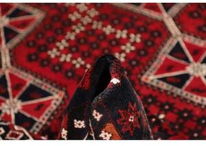 Tappeto Shiraz Geometrico Rosso Nero 210x295 Cm