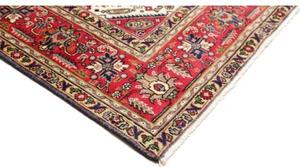 Tappeto Tabriz Stilizzato Rosso Blu Scuro 200x310 Cm