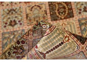 Tappeto Ghom Seta Patchwork Ruggine Beige 79x120 Cm