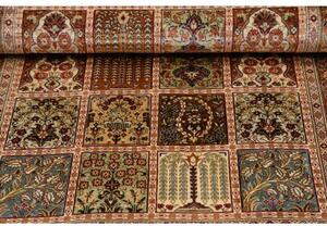 Tappeto Ghom Seta Patchwork Ruggine Beige 79x120 Cm