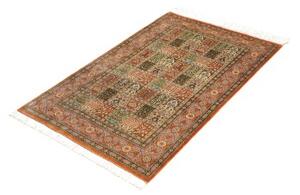 Tappeto Ghom Seta Geometrico Marrone Beige 77x122 Cm