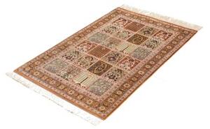 Tappeto Ghom Seta Geometrico Terracotta Avorio 80x120 Cm
