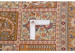 Tappeto Ghom Seta Patchwork Ruggine Beige 79x120 Cm