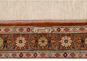 Tappeto Ghom Seta Patchwork Ruggine Beige 79x120 Cm