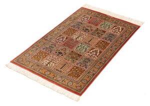 Tappeto Ghom Seta Patchwork Multicolore Rosso 58x90 Cm
