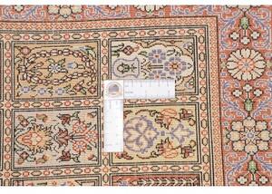 Tappeto Ghom Seta Geometrico Mattone Beige 58x90 Cm
