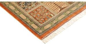 Tappeto Ghom Seta Geometrico Ruggine Beige 60x90 Cm
