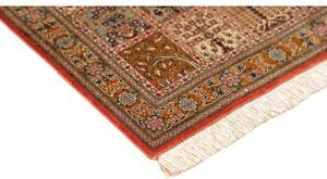 Tappeto Ghom Seta Patchwork Multicolore Rosso 58x90 Cm