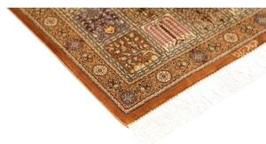 Tappeto Ghom Seta Geometrico Ocra Ruggine 59x90 Cm