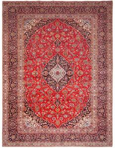 Tappeto Ardakan Medaglione Floreale Rosso Blu Scuro 300x403 Cm